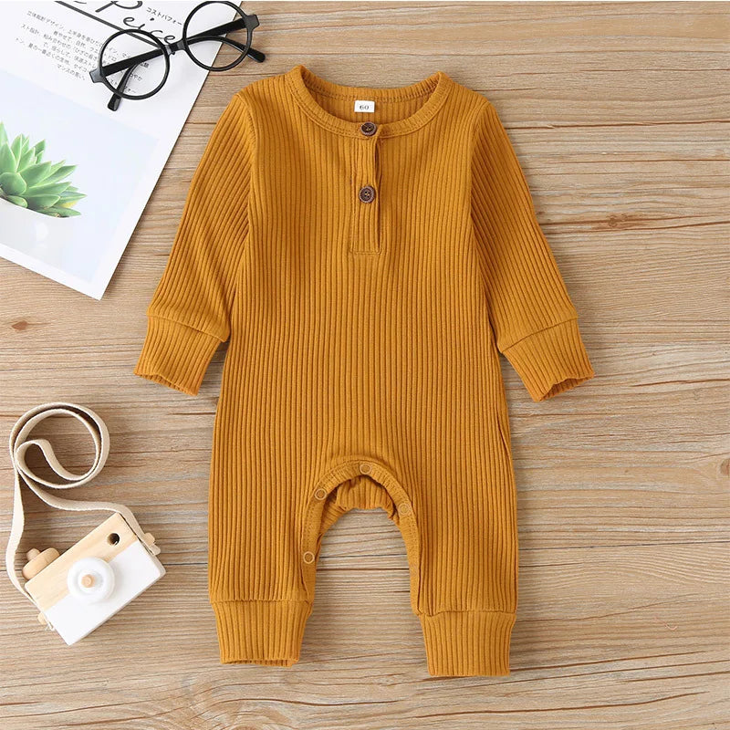 Autumn Cotton Romper Jumpsuit for Newborns & Infants