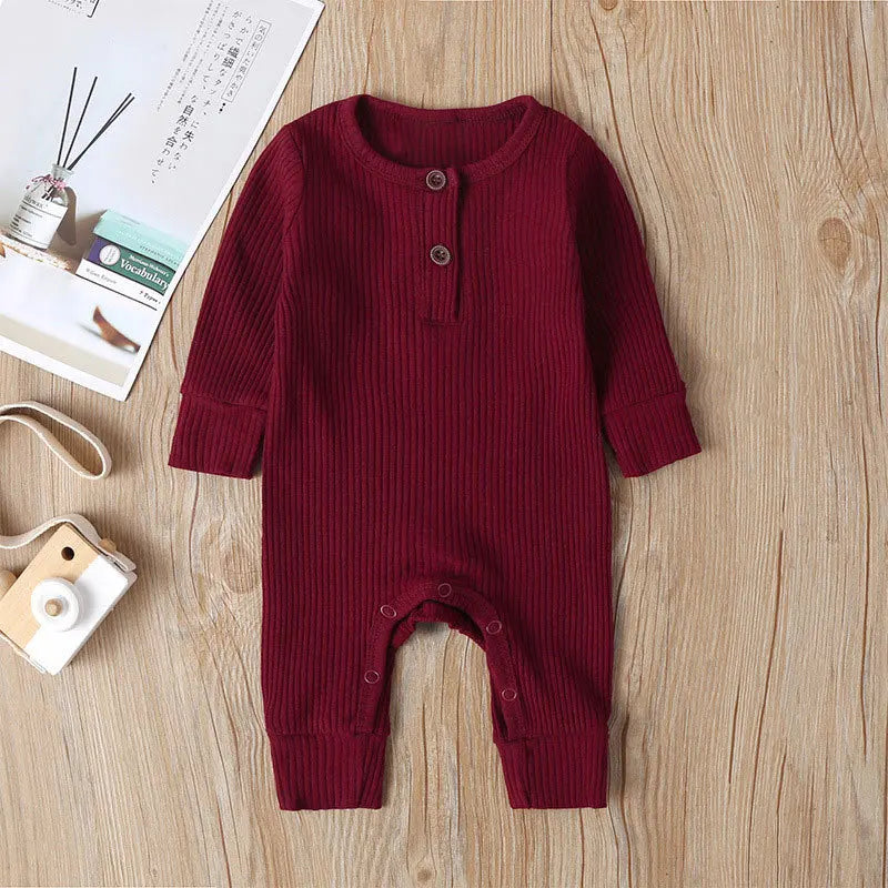 Autumn Cotton Romper Jumpsuit for Newborns & Infants