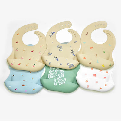 Baby Silicone Waterproof Bibs – Adjustable Feeding Cloth