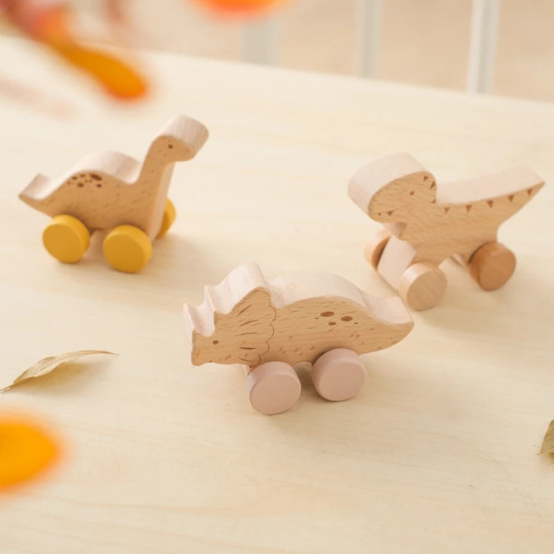 Baby Wooden Dinosaur Blocks Montessori Educational Toys for Kids