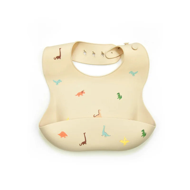 Baby Silicone Waterproof Bibs – Adjustable Feeding Cloth