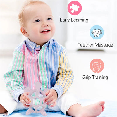 Nursing Teether Gifts Durable Silicone Chewing Toy for Newborns