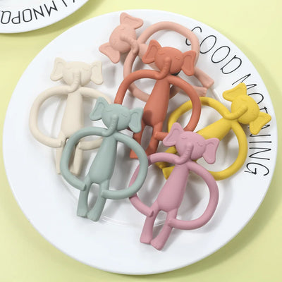 Nursing Teether Gifts Durable Silicone Chewing Toy for Newborns