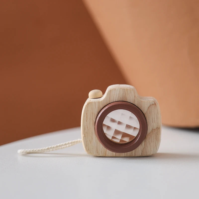 Montessori Wooden Blocks & Mini Camera Educational Toys