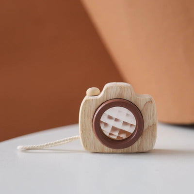 Montessori Wooden Blocks & Mini Camera Educational Toys