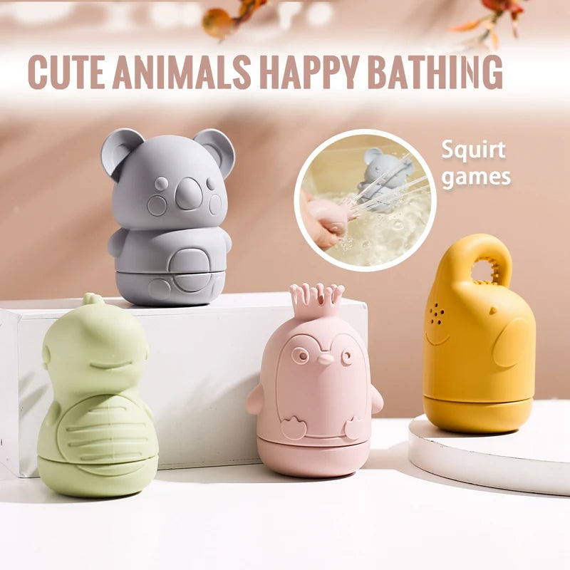 Cute Cartoon Animal Bath Toys Toddler Water Sprinkler for Infants