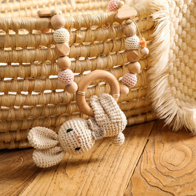 Baby Crochet Ocean Stroller Toys Hanging Rattle and Animal Mobiles