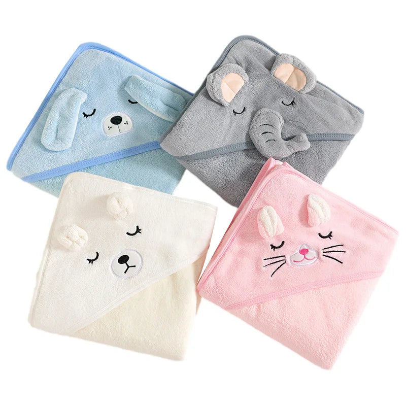 Animal Hooded Bath Towel for Newborns & Toddlers