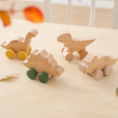 Baby Wooden Dinosaur Blocks Montessori Educational Toys for Kids