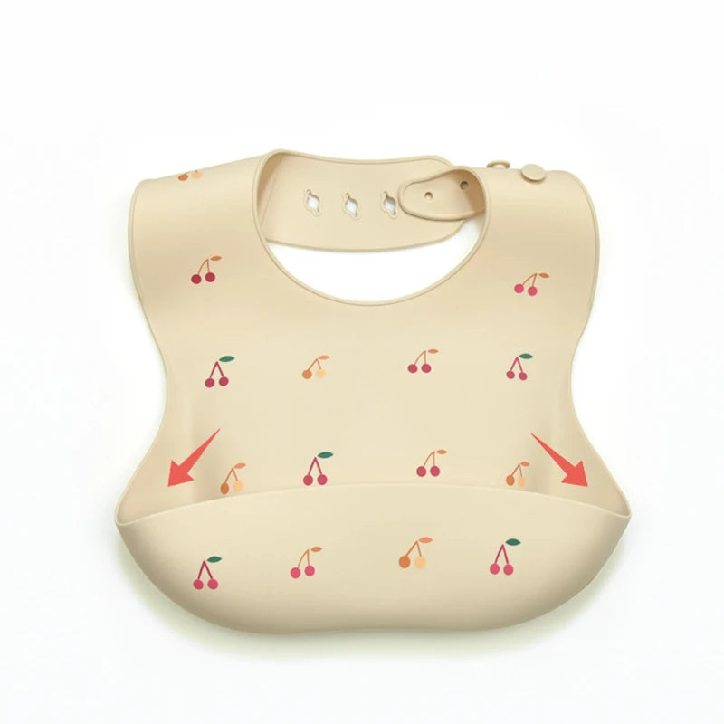 Baby Silicone Waterproof Bibs – Adjustable Feeding Cloth