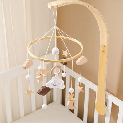 Baby Cloud Rattles Musical Crib Mobile Toy for Infants