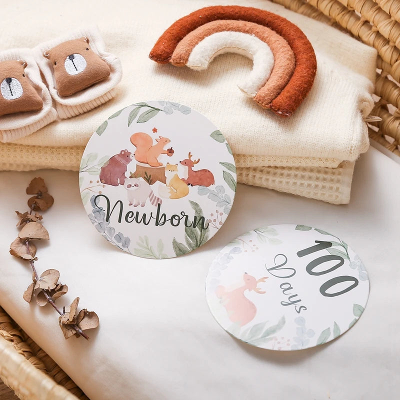 Wooden Baby Milestone Cards Newborn Photo Accessories & Gifts