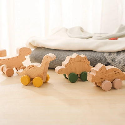 Baby Wooden Dinosaur Blocks Montessori Educational Toys for Kids