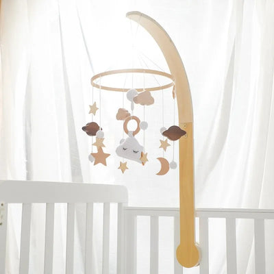 Baby Cloud Rattles Musical Crib Mobile Toy for Infants