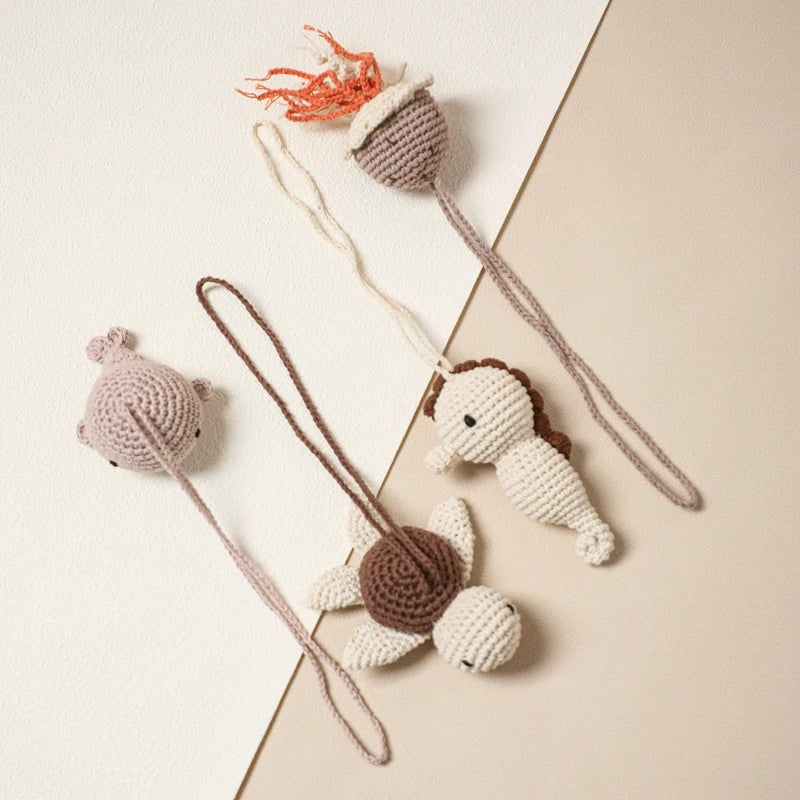 Play Gym Pendant: Crochet Ocean Rattle and Mobile for Kids