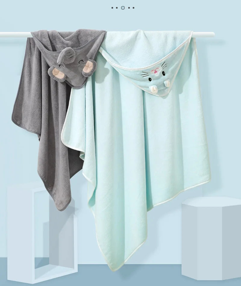 Animal Hooded Bath Towel for Newborns & Toddlers