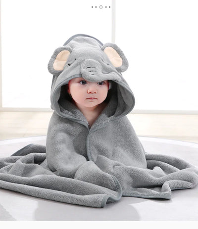 Animal Hooded Bath Towel for Newborns & Toddlers