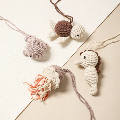 Play Gym Pendant: Crochet Ocean Rattle and Mobile for Kids