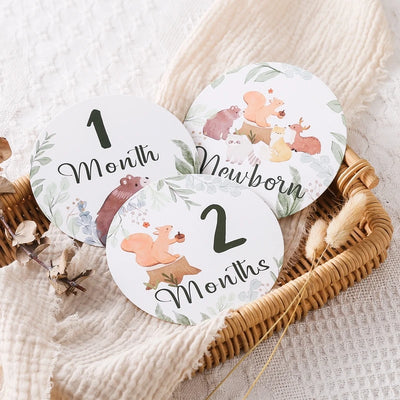 Wooden Baby Milestone Cards Newborn Photo Accessories & Gifts