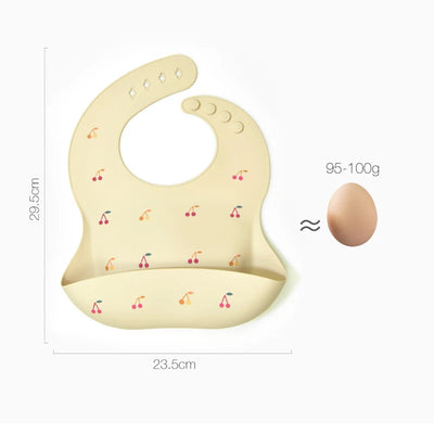 Baby Silicone Waterproof Bibs – Adjustable Feeding Cloth