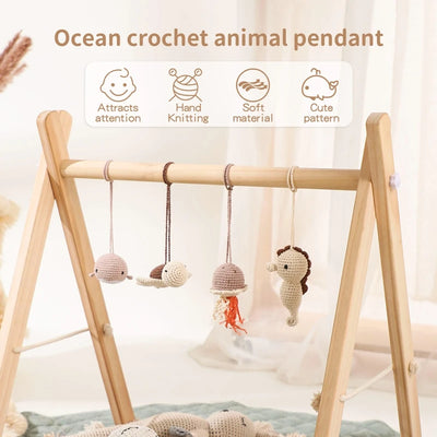 Play Gym Pendant: Crochet Ocean Rattle and Mobile for Kids