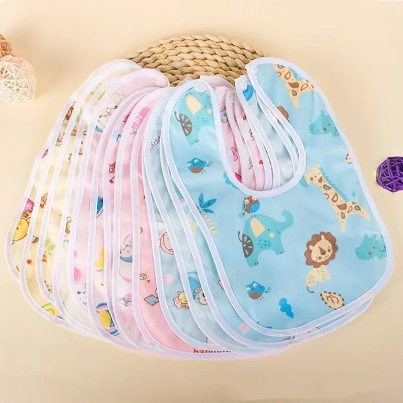 Cotton Waterproof Baby Bibs for Feeding – Newborns & Toddlers