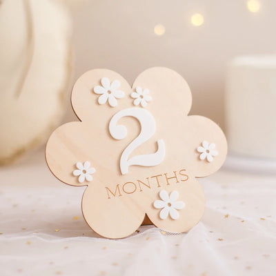 Flower Newborn Photography Props & Milestone Stickers