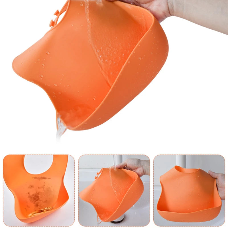 Waterproof Silicone Bibs for Kids – Newborn & Toddler Feeding