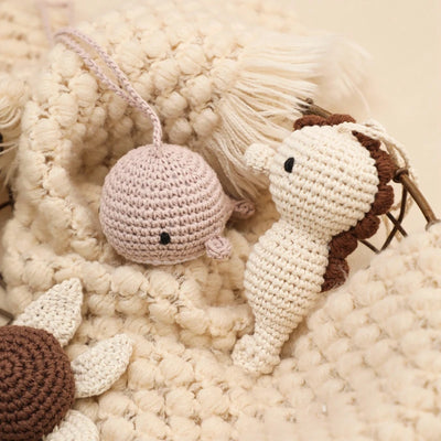 Play Gym Pendant: Crochet Ocean Rattle and Mobile for Kids