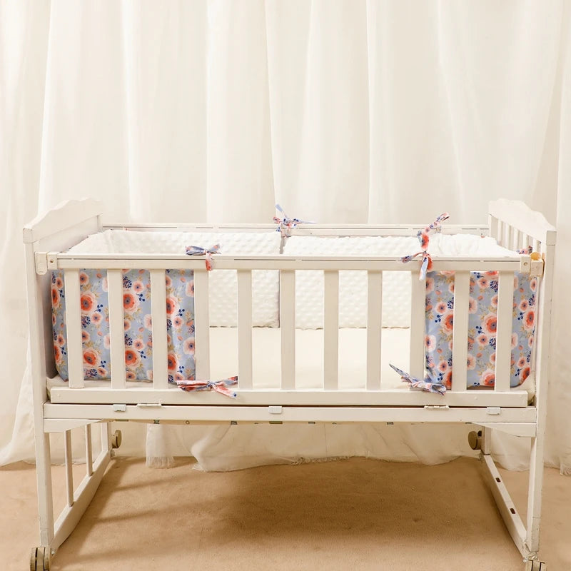 Baby Bed Flower Crib Protector Cushion