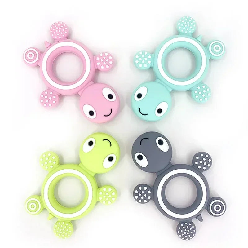 Turtle Baby Teething Toy – Soft Food-Grade Silicone Teether for Safe, Soothing Gum Relief