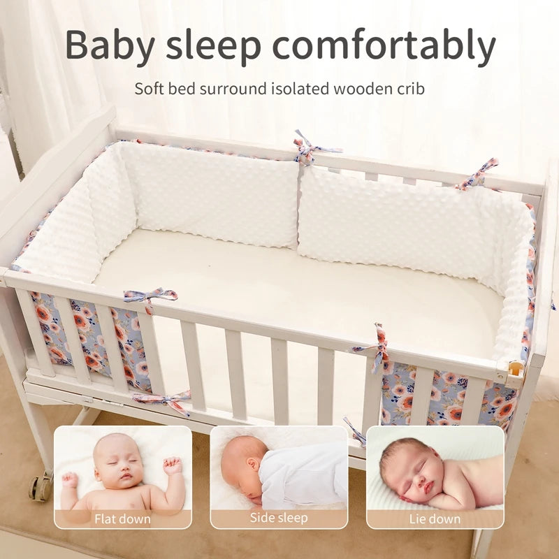 Baby Bed Flower Crib Protector Cushion