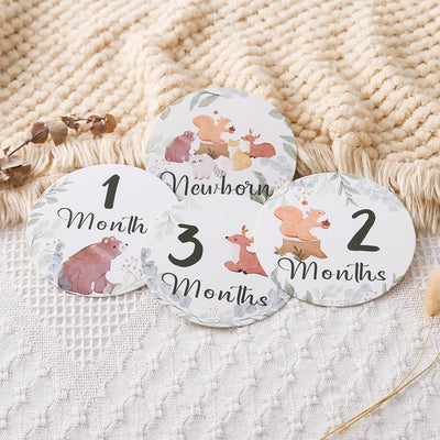 Wooden Baby Milestone Cards Newborn Photo Accessories & Gifts