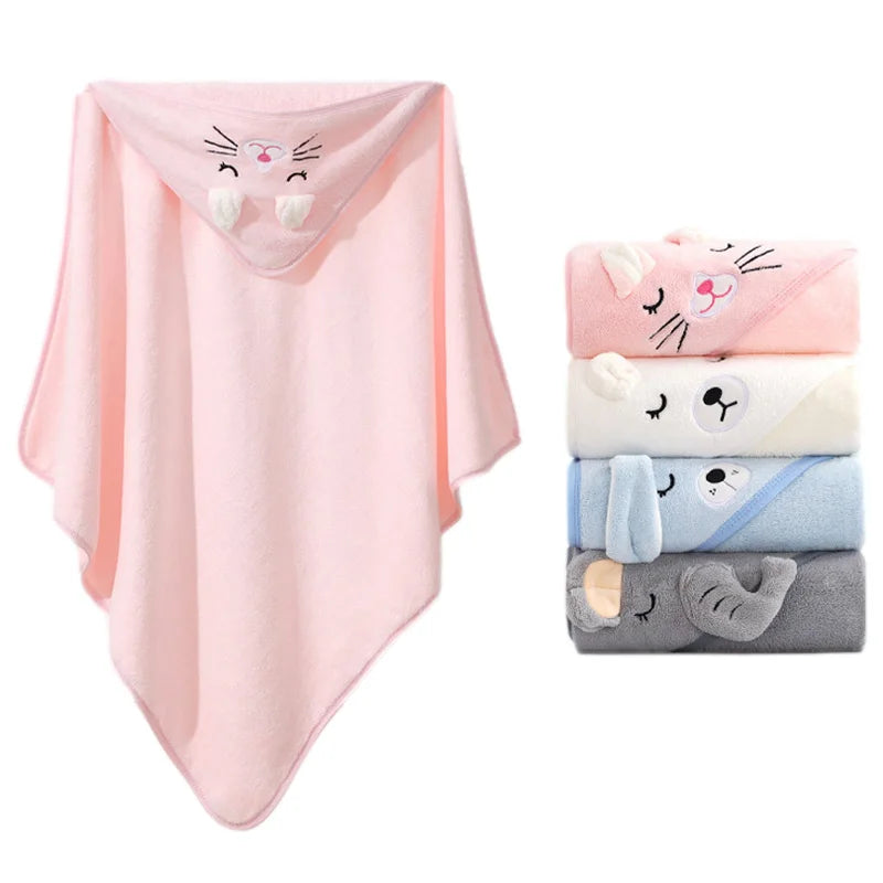 Animal Hooded Bath Towel for Newborns & Toddlers