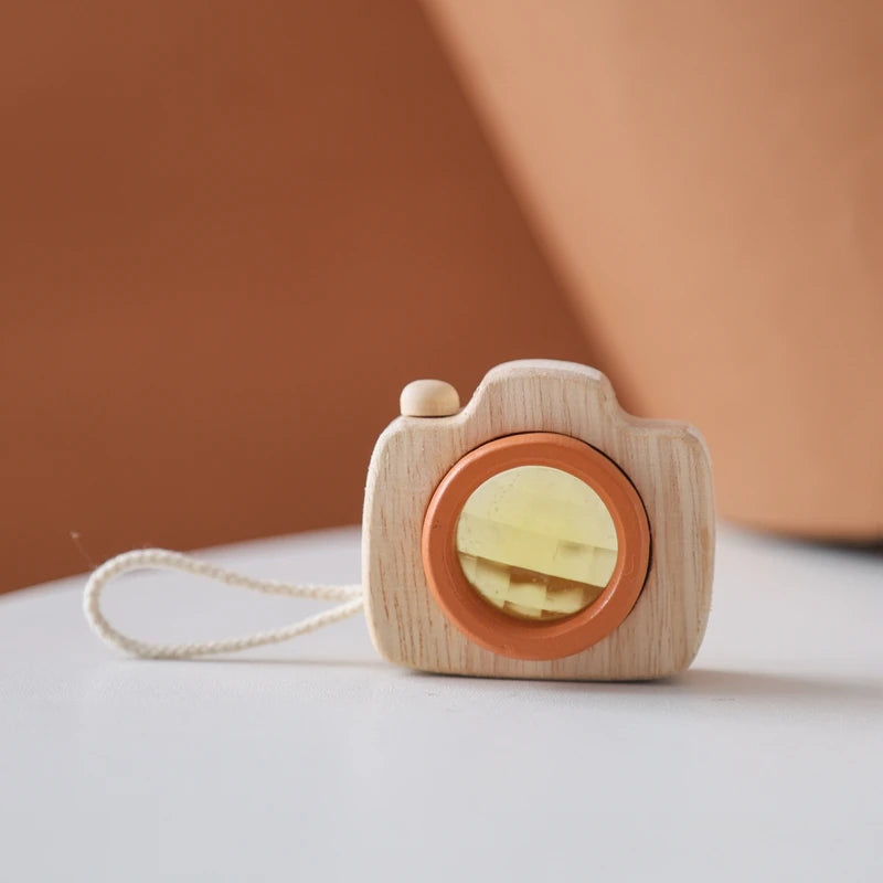 Montessori Wooden Blocks & Mini Camera Educational Toys